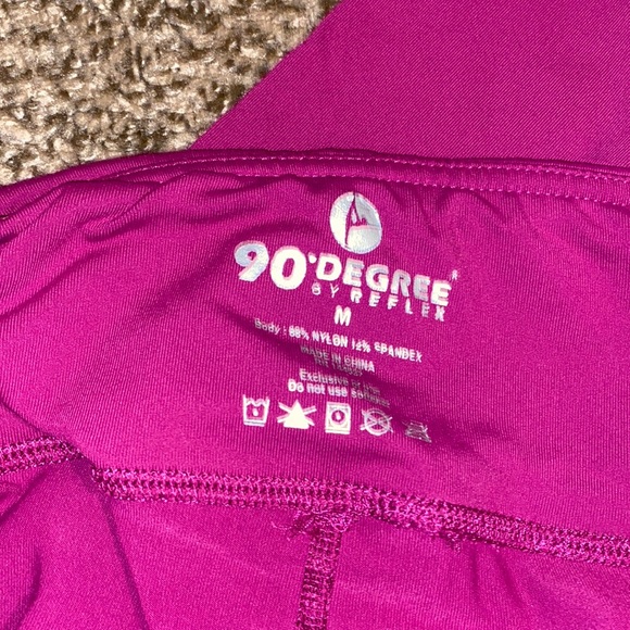 Magenta Workout Leggings - Picture 3 of 3